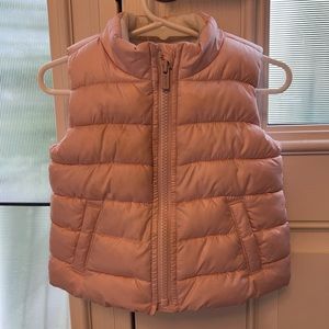 Light pink 12-18 month puffer vest